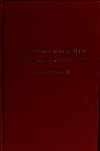 As I Remember Him (1940, Little, Brown and company)