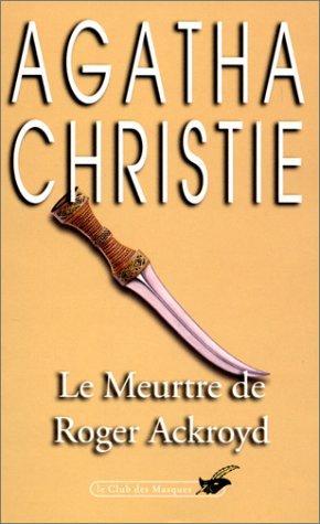 Le meurtre de Roger Ackroyd (French language, 1997, Editions du Masque)