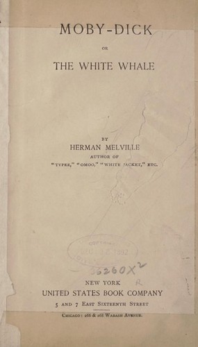 Moby Dick (1892, United States Book Company)