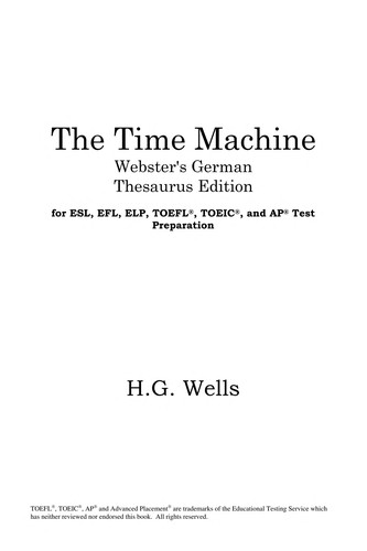 The time machine (EBook, 2005, ICON Classics)