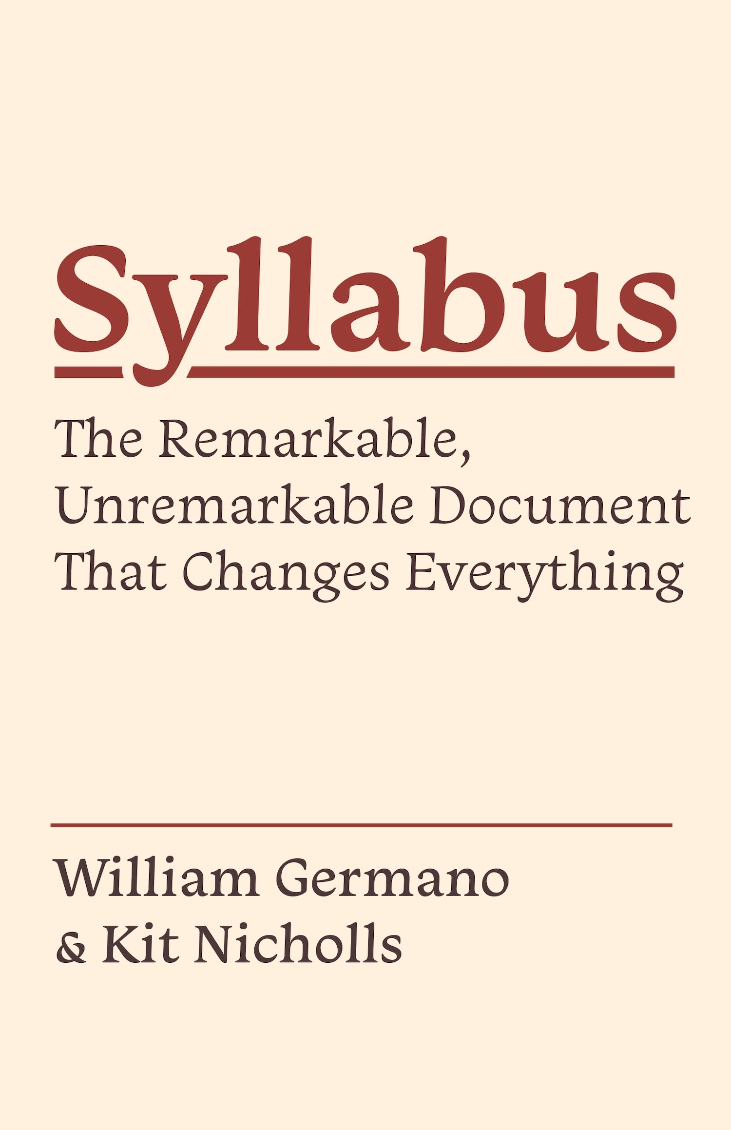 Syllabus (EBook, 2020, Princeton University Press)