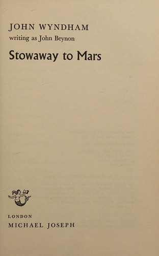 Stowaway to Mars (1974, Joseph)