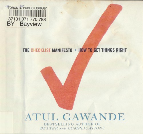 The Checklist Manifesto (AudiobookFormat, 2010, Macmillan Audio)